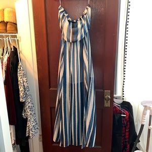 Strapless Maxi Dress with slits on the side